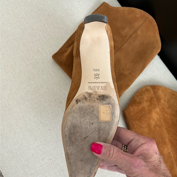 Staud boots. 9.5 worn once. Brand new condition. Tan suede - Picture 4 of 4